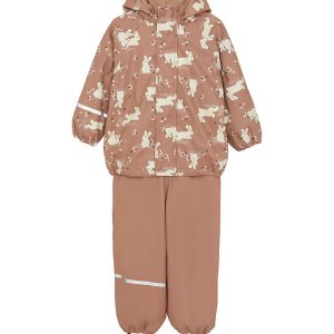 CeLaVi Regntøj m. Fleece/Seler - Tawny Brown