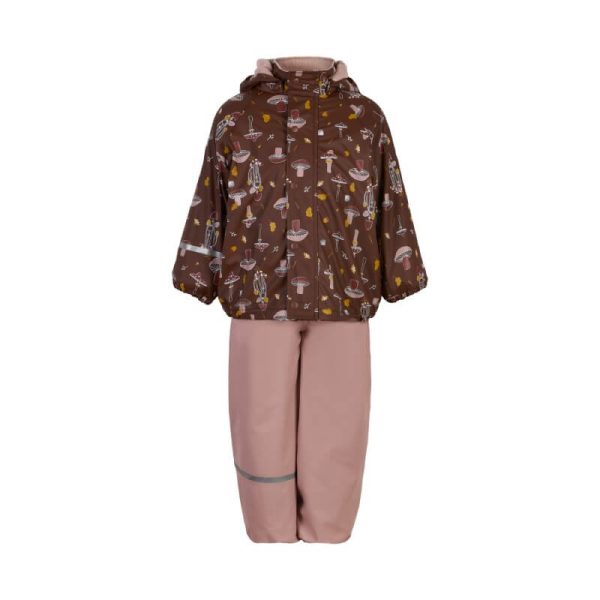 CeLaVi - Regntøj PU med Fleece - Misty Rose - 100